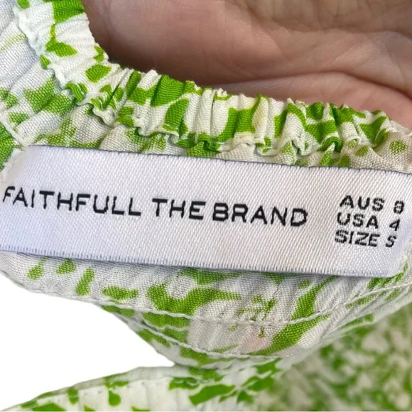 REVOLVE Faithful the Brand Juniper Midi Dress ditsy floral  Green - Picture 7 of 9